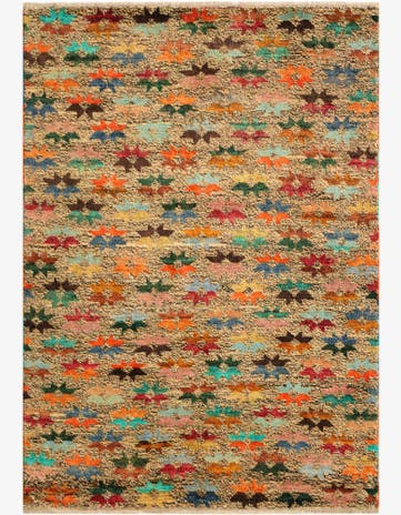 4' 3 x 6' Hand Knotted Balouch Wool Rug