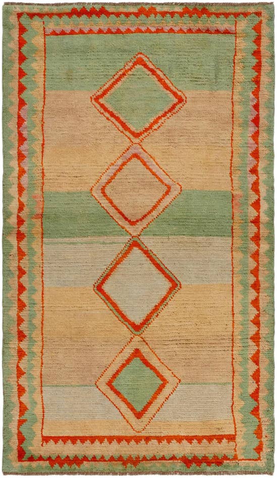 Detail image of 3' 3 x 5' 6 Hand Knotted Balouch Wool Rug