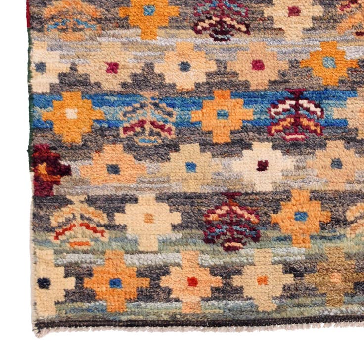 Detail image of 3' 1 x 4' 11 Hand Knotted Balouch Wool Rug
