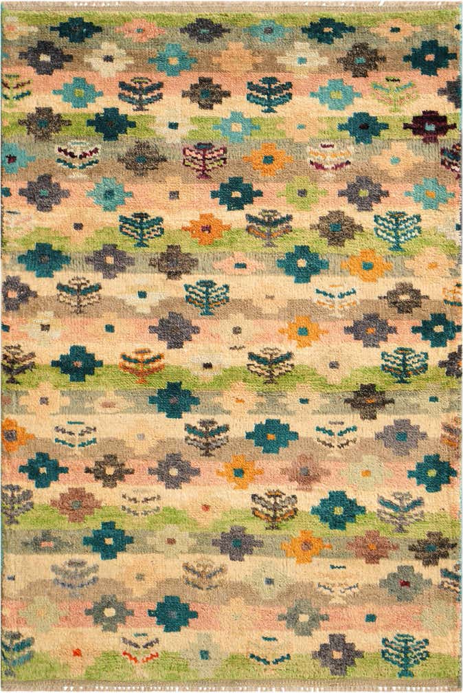 3' 3 x 4' 11 Hand Knotted Balouch Wool Rug