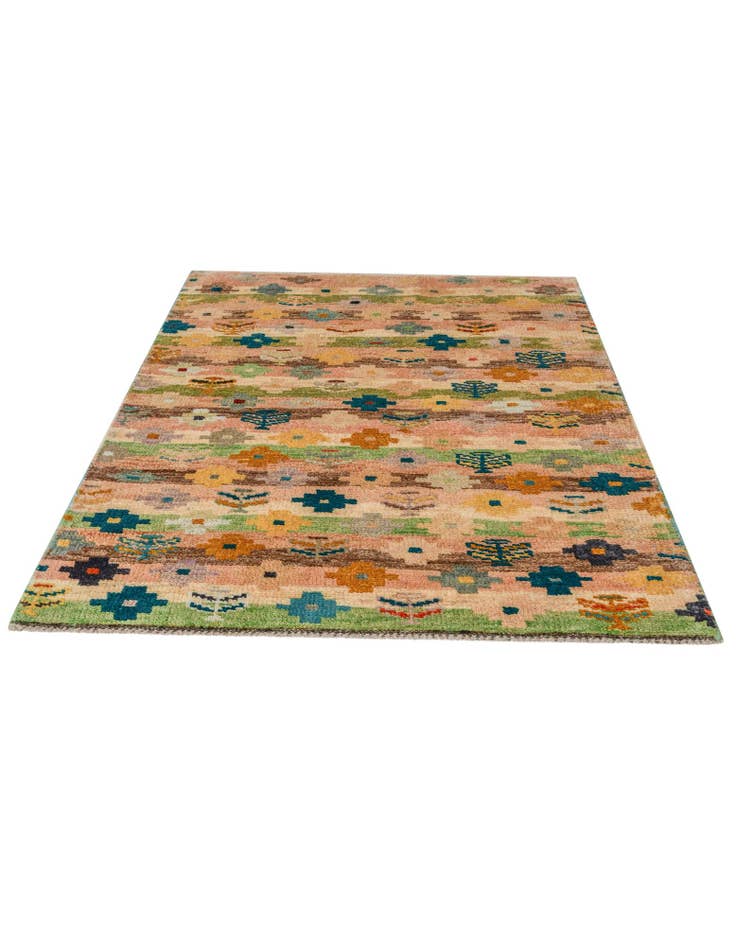 Detail image of 3' 4 x 5' Hand Woven Balouch Wool Rug