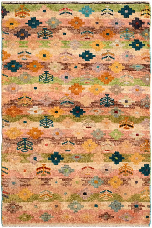 Detail image of 3' 4 x 5' Hand Woven Balouch Wool Rug