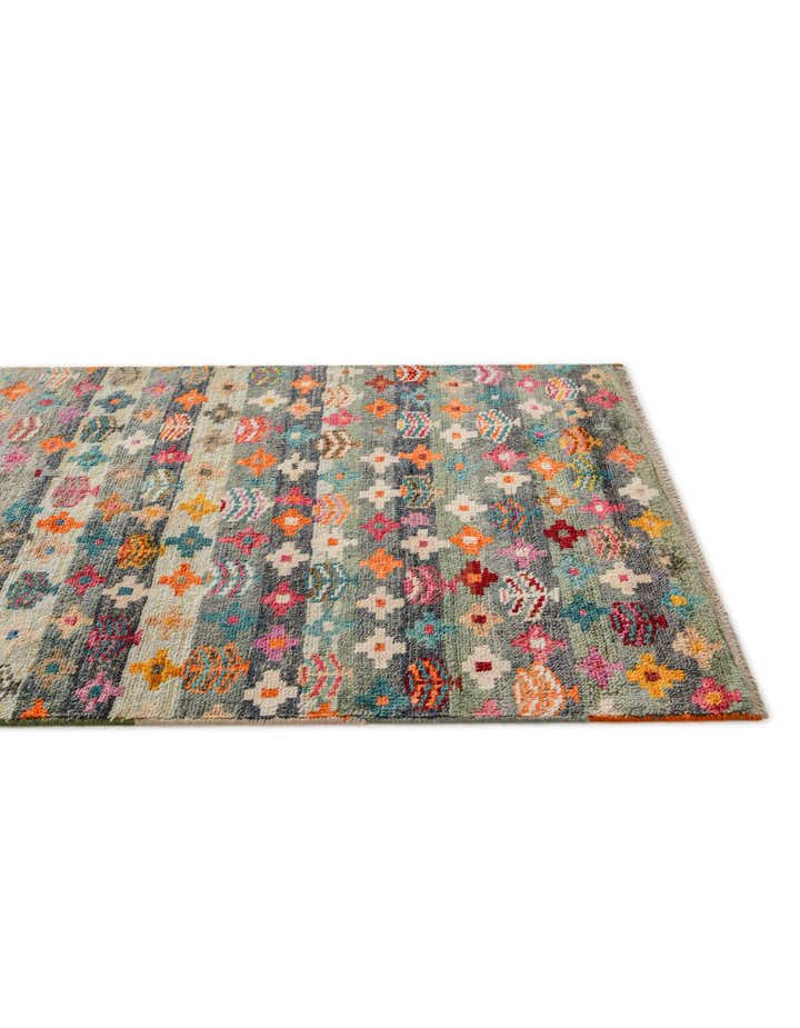 3' 2 x 5' 4 Hand Knotted Balouch Wool Rug