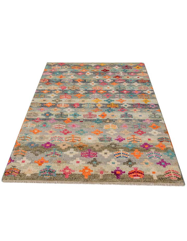 3' 2 x 5' 4 Hand Knotted Balouch Wool Rug