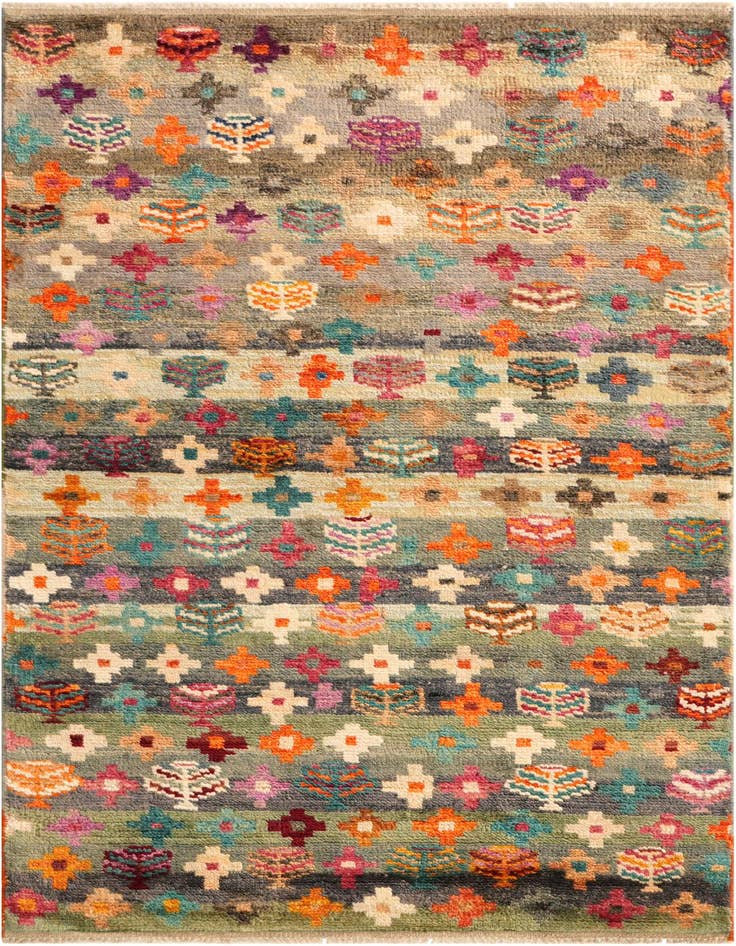 Detail image of 3' 2 x 5' 4 Hand Knotted Balouch Wool Rug
