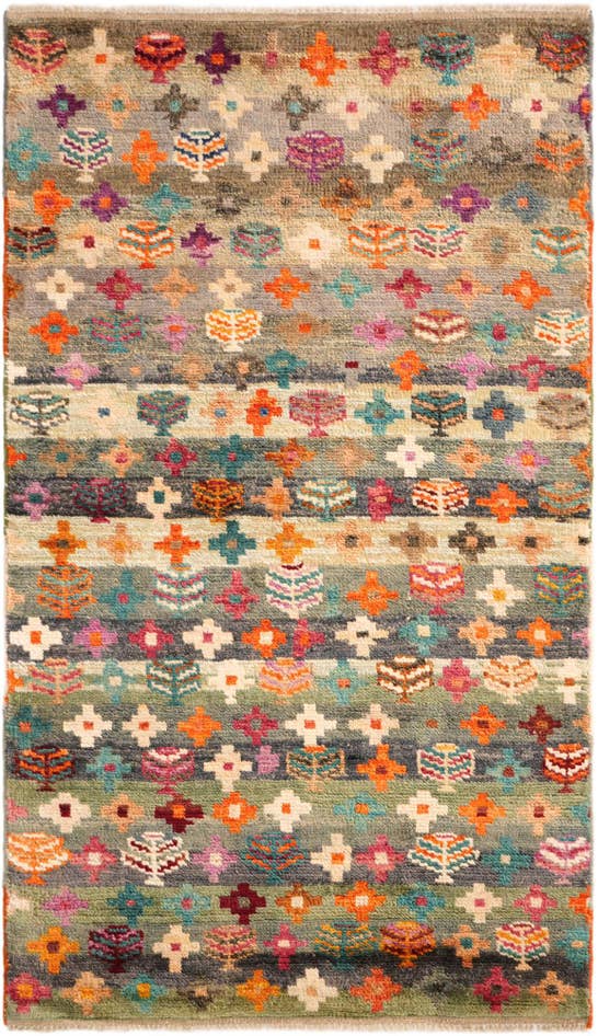 Detail image of 3' 2 x 5' 4 Hand Knotted Balouch Wool Rug