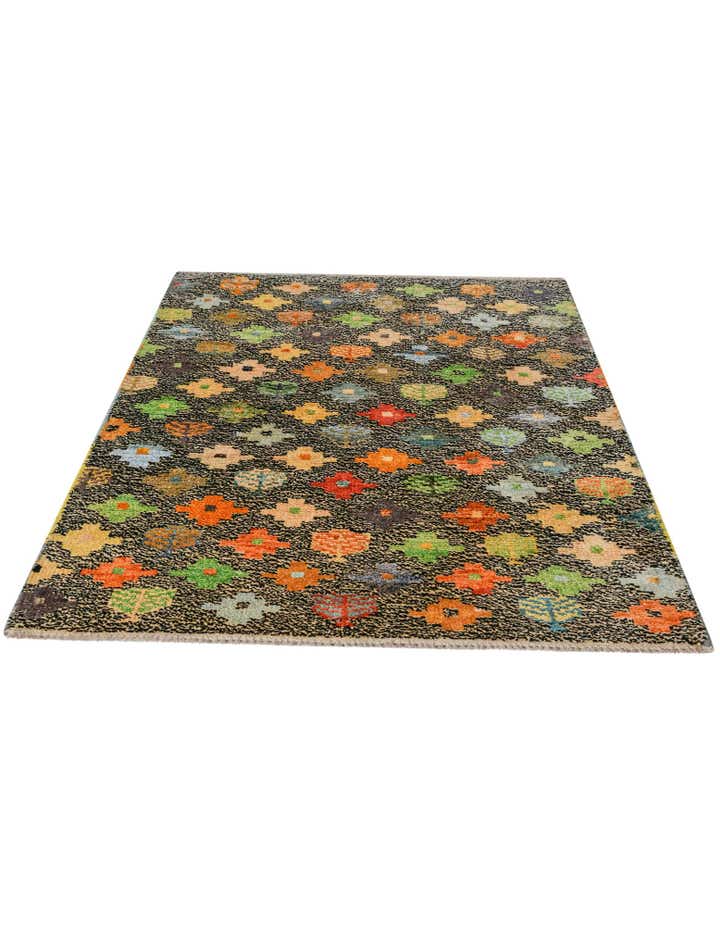 3' 2 x 4' 10 Hand Knotted Balouch Wool Rug