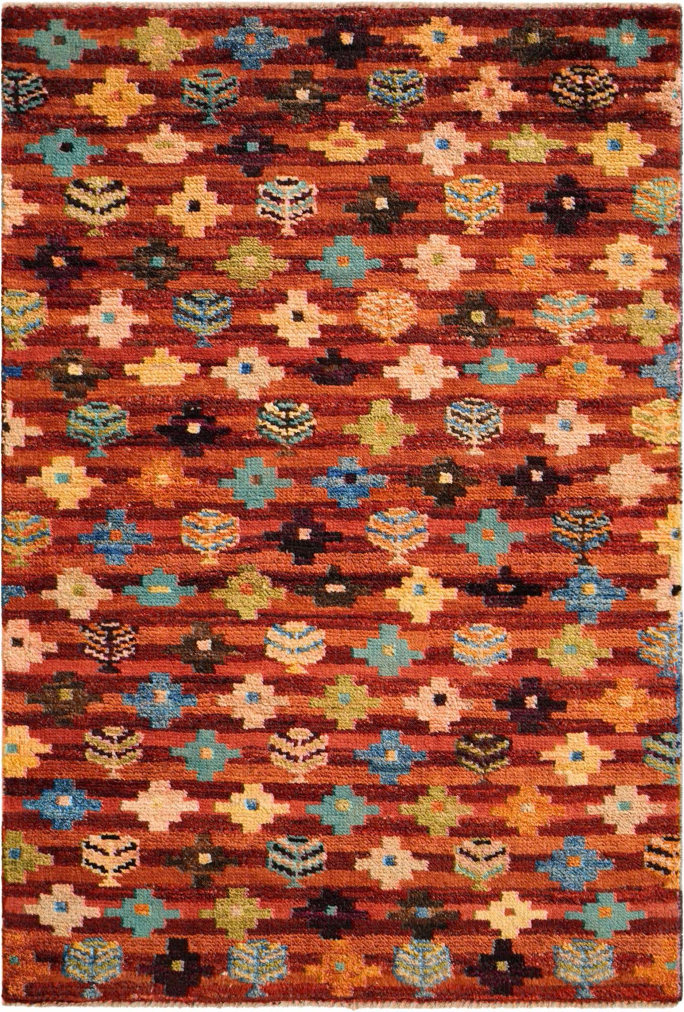 3' 3 x 4' 9 Hand Knotted Balouch Wool Rug