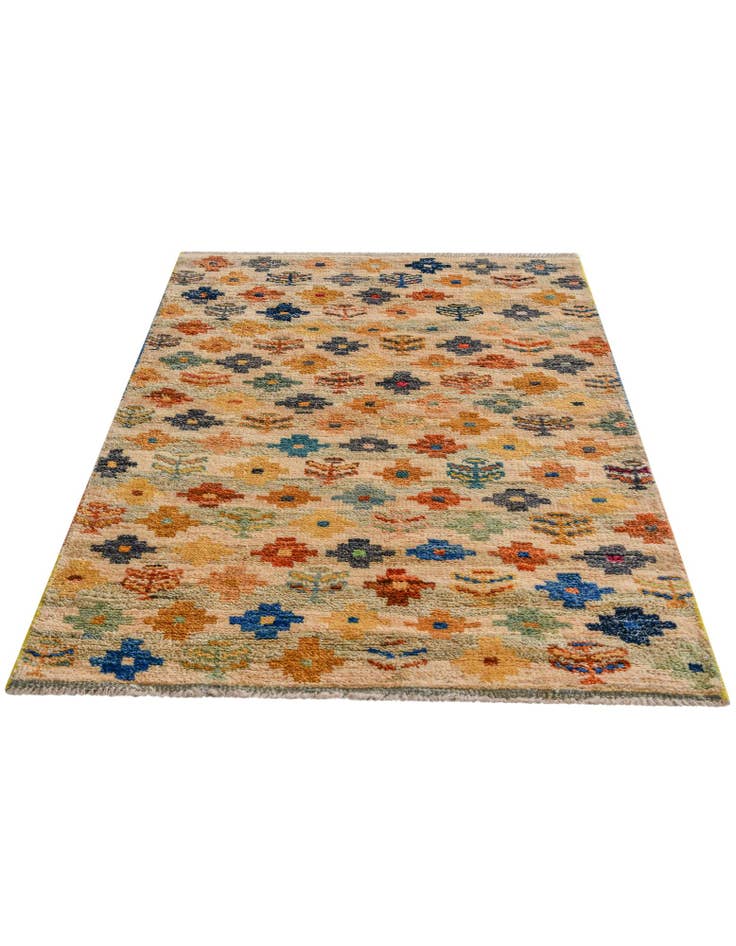 Detail image of 3' 1 x 4' 8 Hand Knotted Balouch Wool Rug