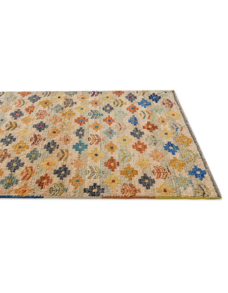 Detail image of 3' 1 x 4' 8 Hand Knotted Balouch Wool Rug