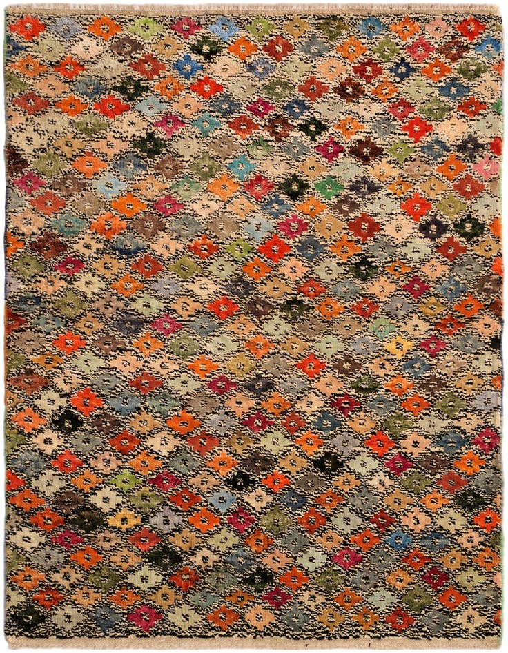 Detail image of 3' 3 x 4' 10 Hand Knotted Balouch Wool Rug
