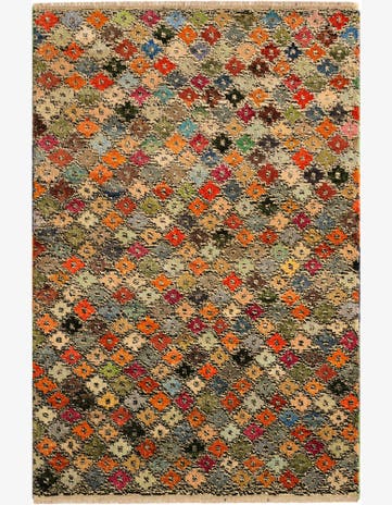 3' 3 x 4' 10 Hand Knotted Balouch Wool Rug