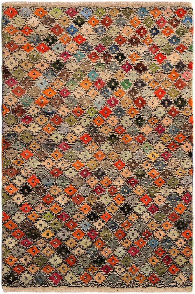 3' 3 x 4' 10 Hand Knotted Balouch Wool Rug
