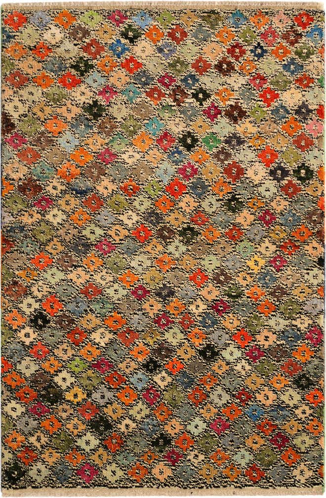 3' 3 x 4' 10 Hand Knotted Balouch Wool Rug