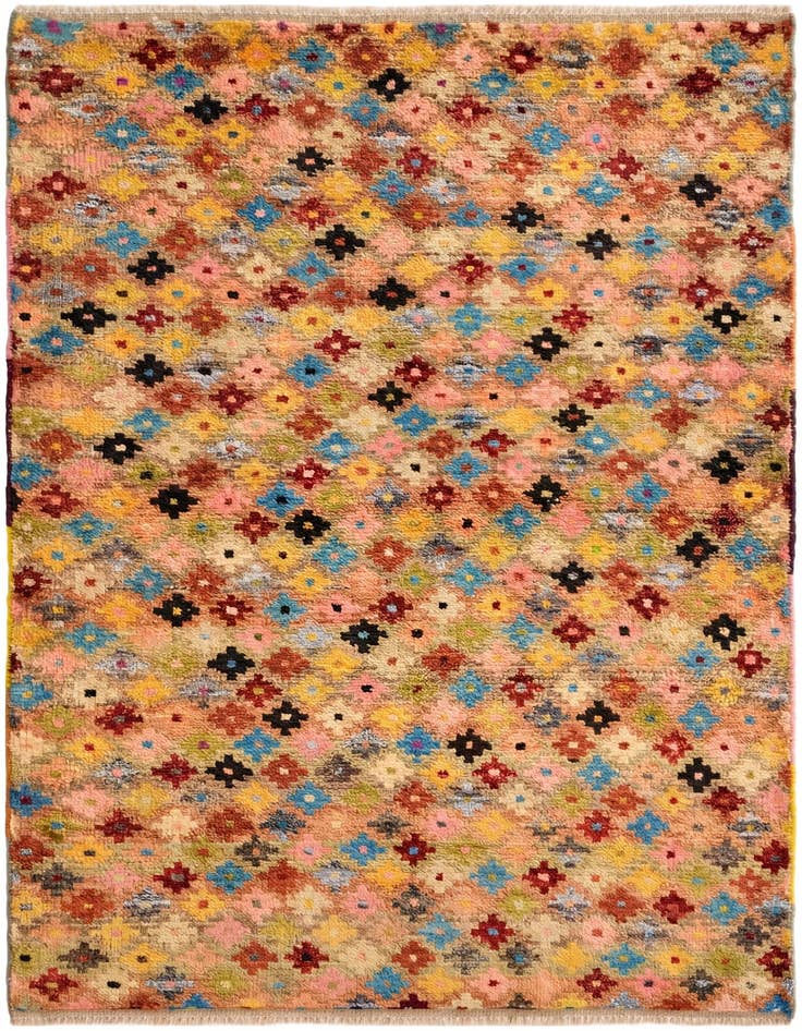 Detail image of 3' 4 x 5' Hand Knotted Balouch Wool Rug
