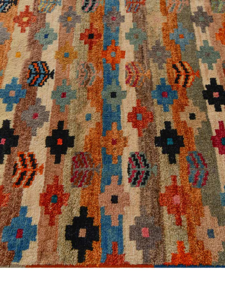 3' 2 x 4' 10 Hand Knotted Balouch Wool Rug