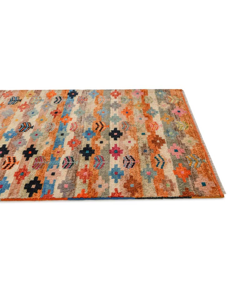 Detail image of 3' 2 x 4' 10 Hand Knotted Balouch Wool Rug