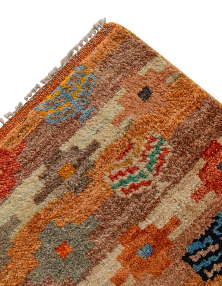 Detail image of 3' 2 x 4' 10 Hand Knotted Balouch Wool Rug