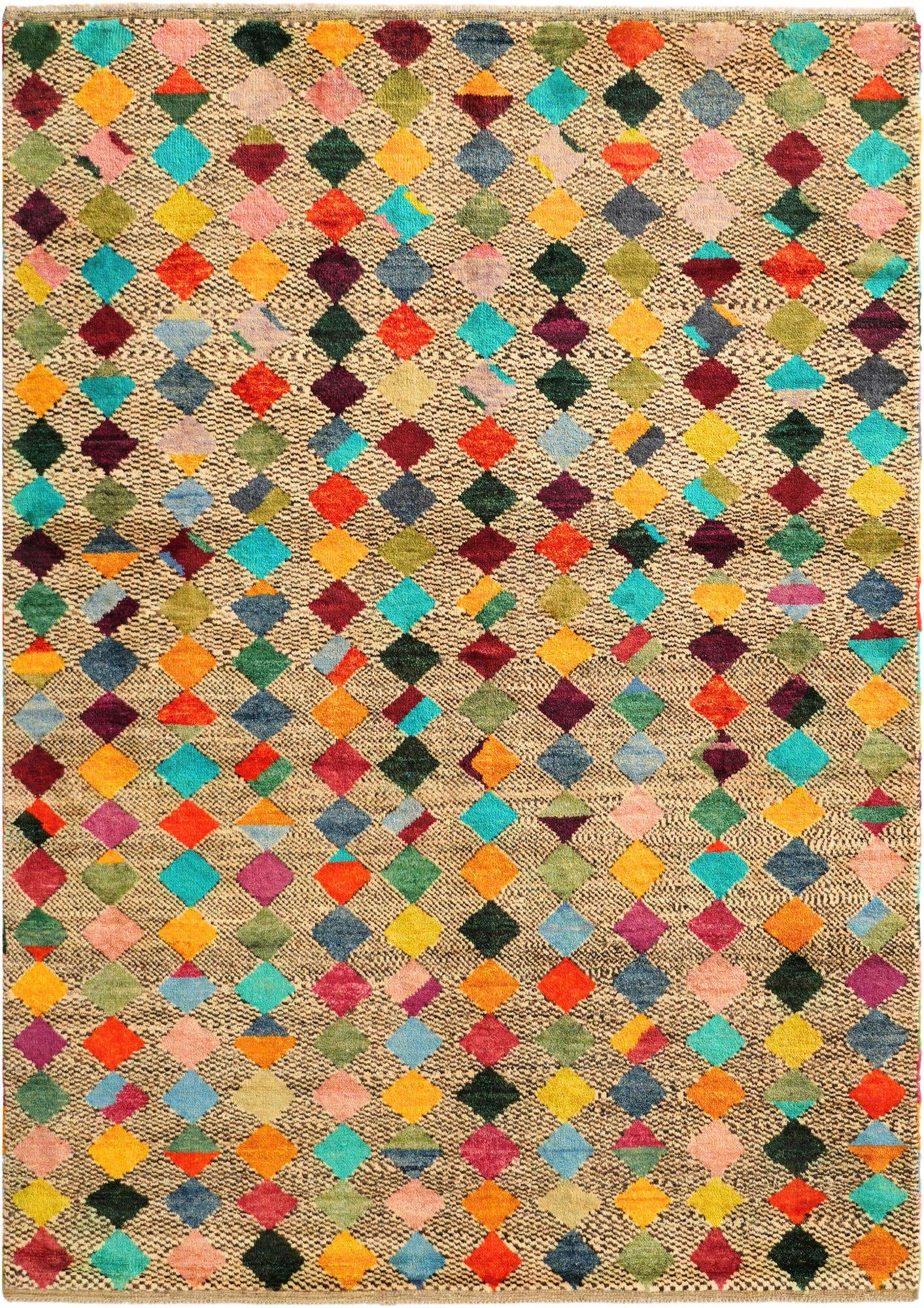 5' 10 x 8' 3 Hand Knotted Balouch Wool Rug