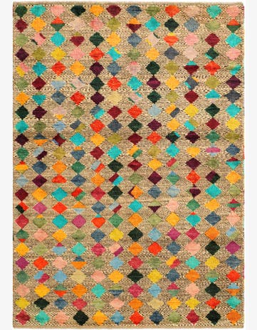 5' 10 x 8' 3 Hand Knotted Balouch Wool Rug