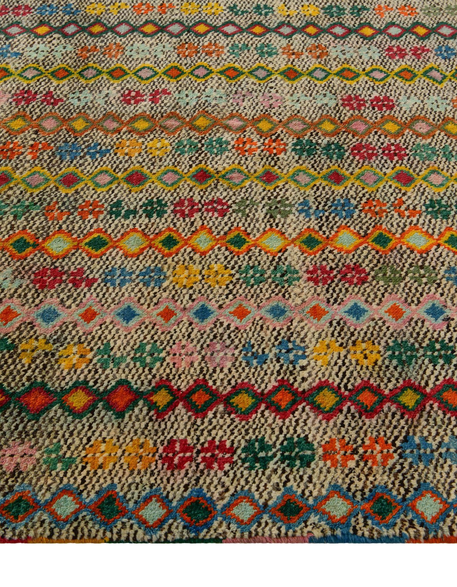 5' 10 x 8' 2 Hand Knotted Balouch Wool Rug