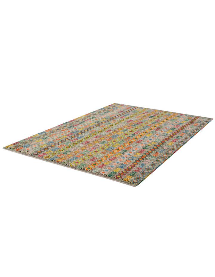 5' 10 x 8' 2 Hand Knotted Balouch Wool Rug