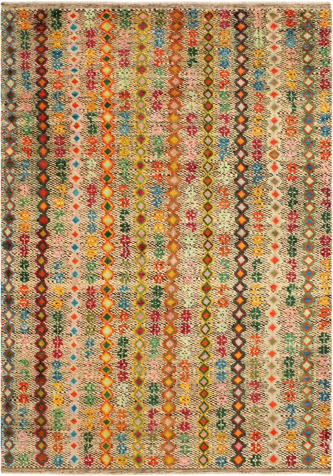 5' 10 x 8' 2 Hand Knotted Balouch Wool Rug