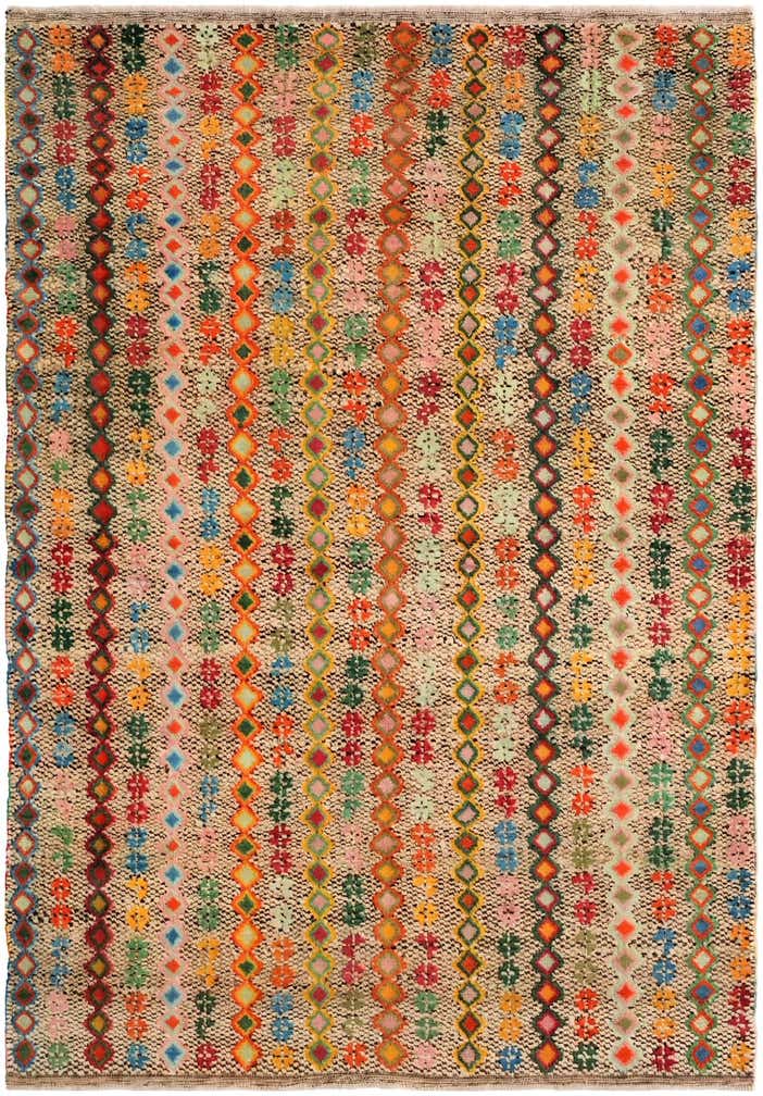 5' 10 x 8' 2 Hand Knotted Balouch Wool Rug