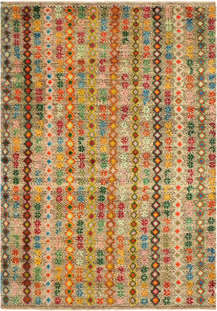 5' 10 x 8' 2 Hand Knotted Balouch Wool Rug