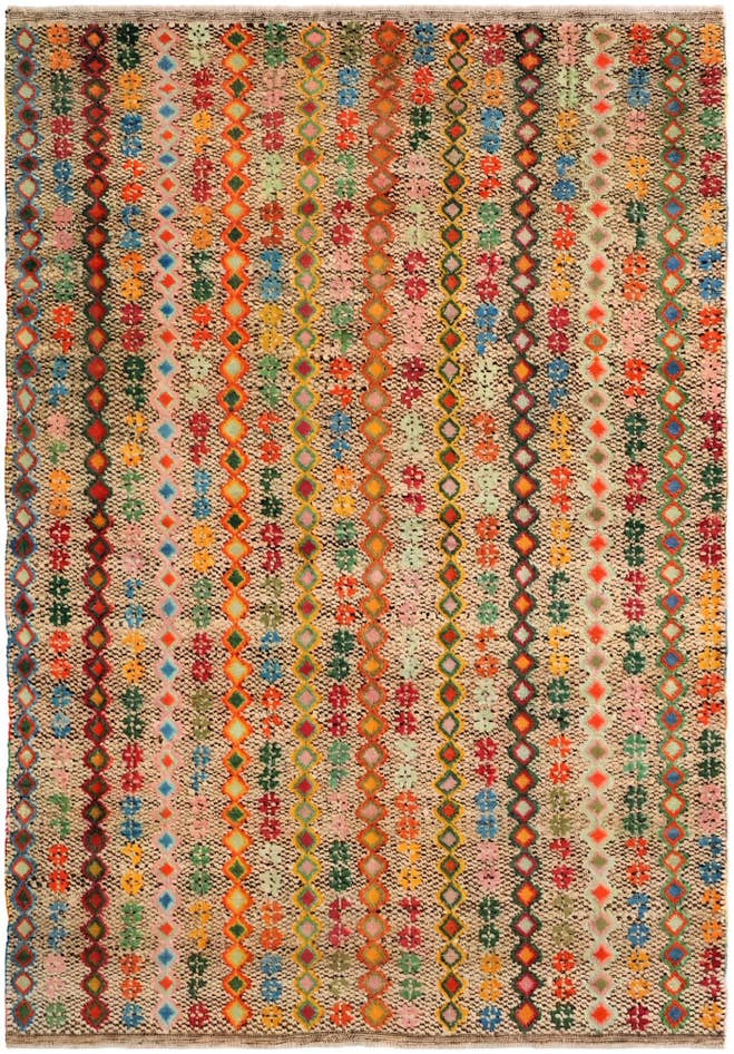Detail image of 5' 10 x 8' 2 Hand Knotted Balouch Wool Rug