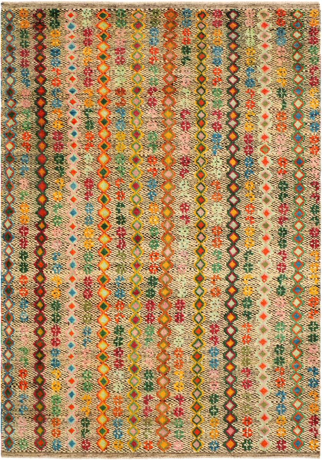 Detail image of 5' 10 x 8' 2 Hand Knotted Balouch Wool Rug