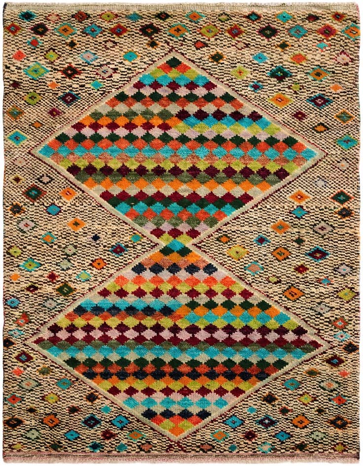 Detail image of 3' 3 x 5' 3 Hand Knotted Balouch Wool Rug