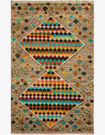 3' 3 x 5' 3 Hand Knotted Balouch Wool Rug