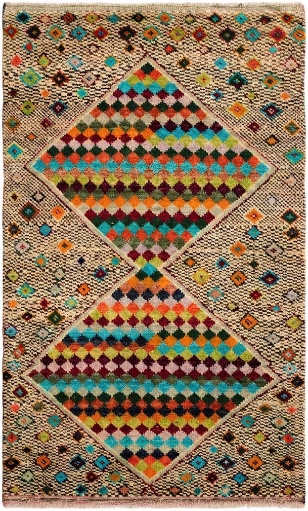3' 3 x 5' 3 Hand Knotted Balouch Wool Rug
