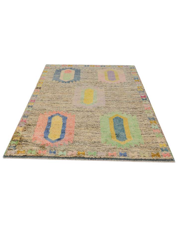 3' 3 x 5' 6 Hand Knotted Balouch Wool Rug