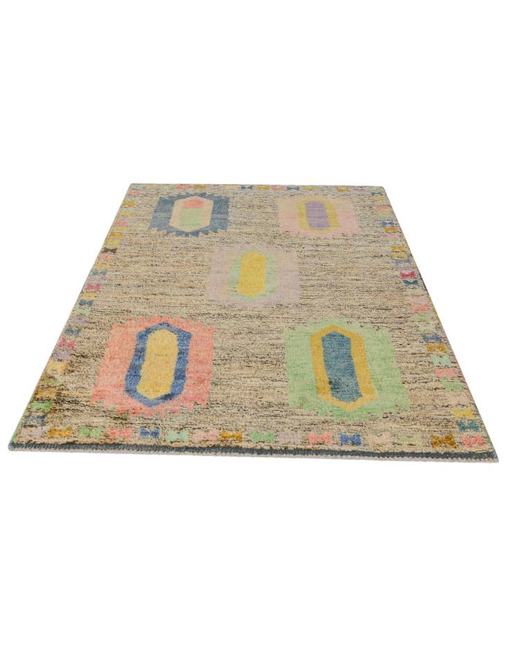 Detail image of 3' 3 x 5' 6 Hand Knotted Balouch Wool Rug