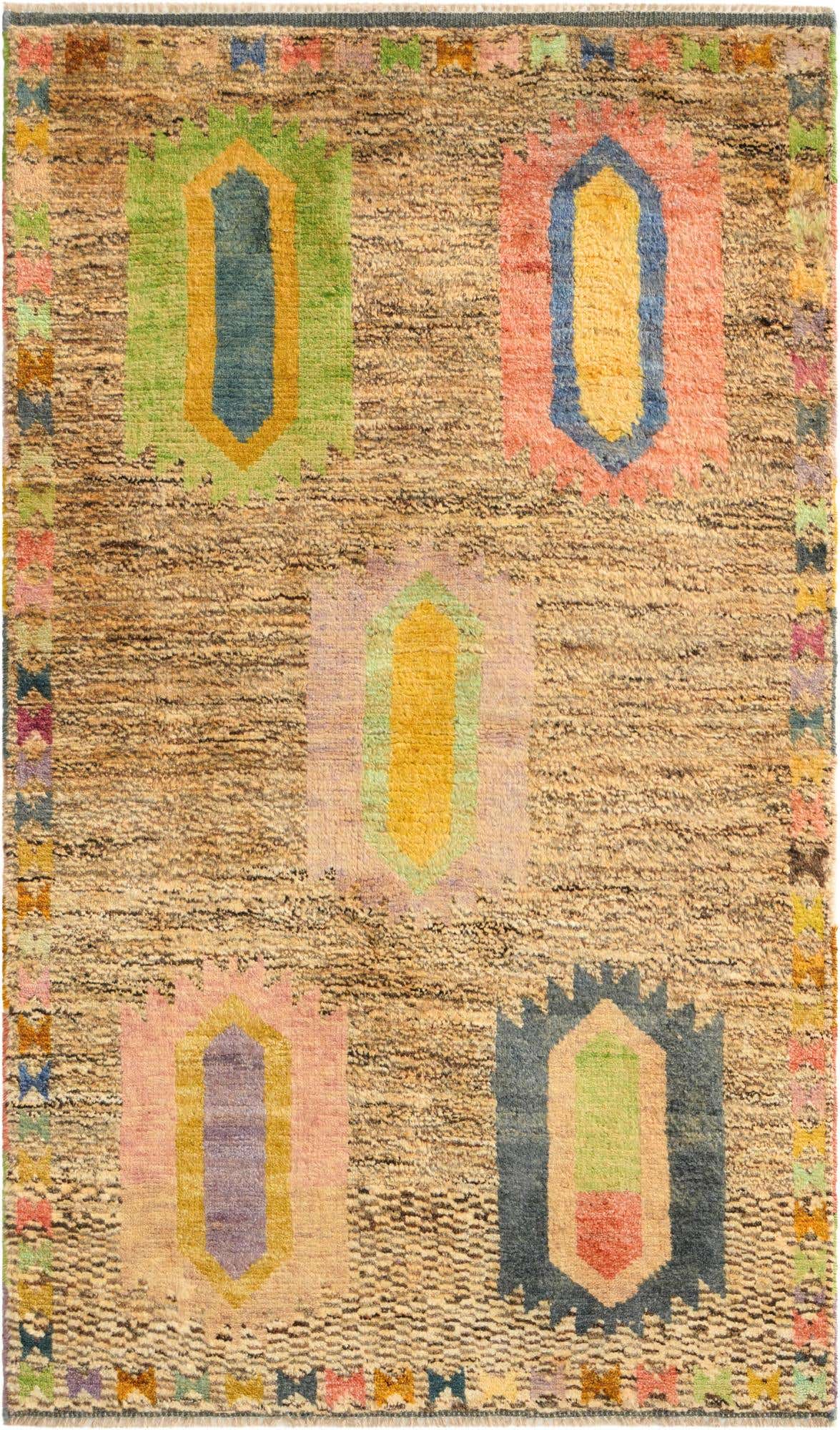3' 3 x 5' 6 Hand Knotted Balouch Wool Rug