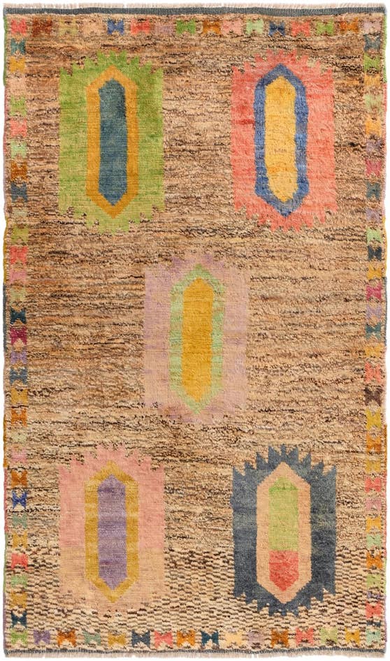 Detail image of 3' 3 x 5' 6 Hand Knotted Balouch Wool Rug