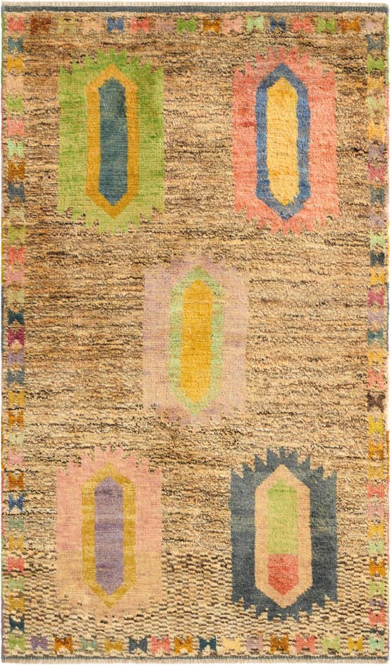 Detail image of 3' 3 x 5' 6 Hand Knotted Balouch Wool Rug