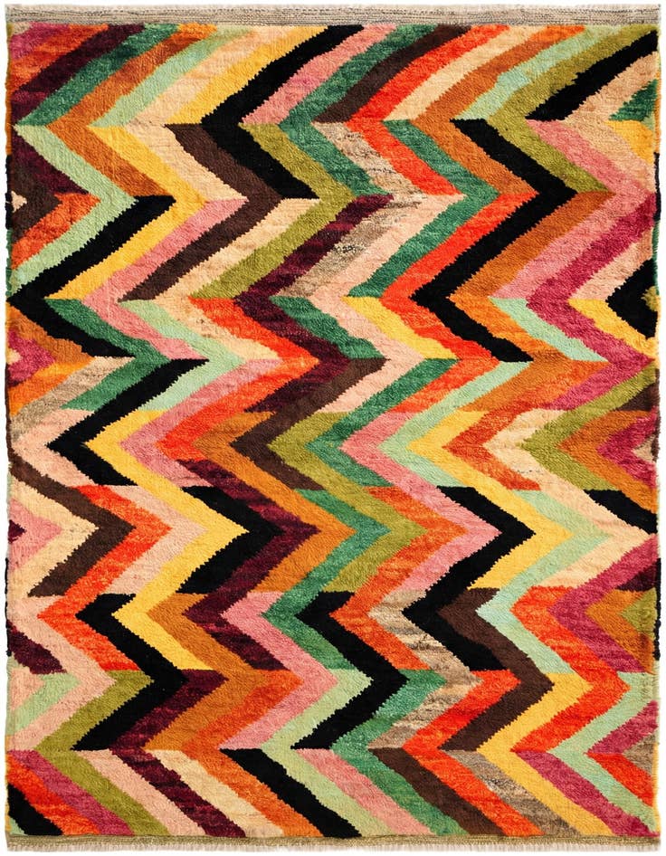 Detail image of 3' 4 x 5' 1 Hand Woven Balouch Wool Rug