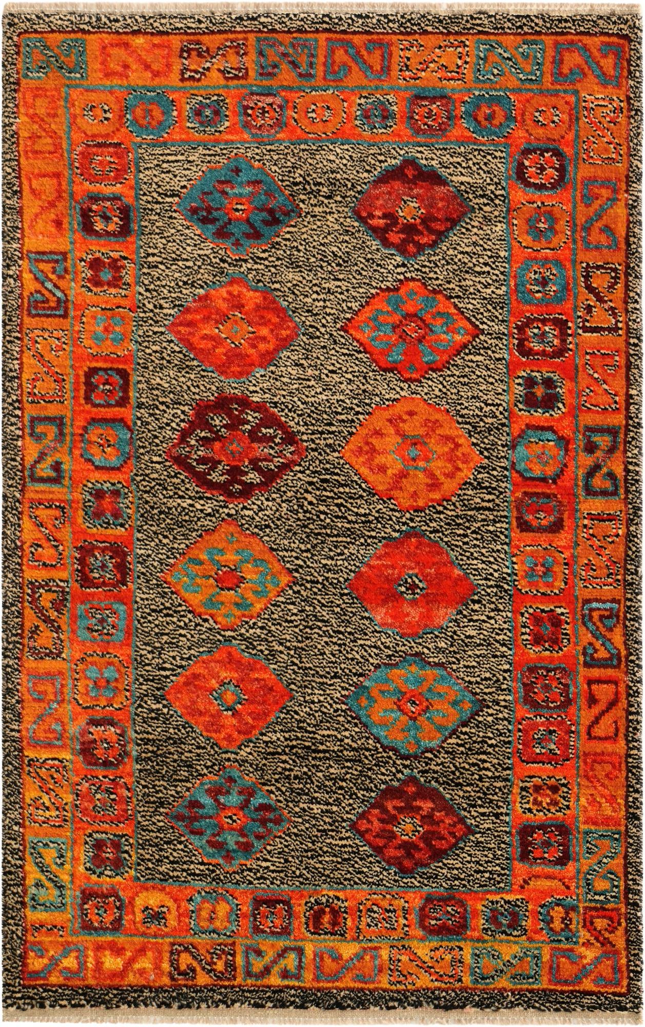 3' 3 x 5' 2 Hand Woven Balouch Wool Rug