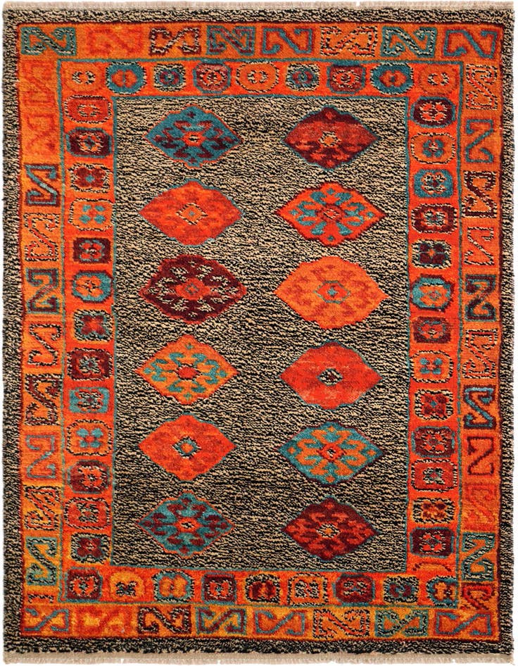 Detail image of 3' 3 x 5' 2 Hand Woven Balouch Wool Rug