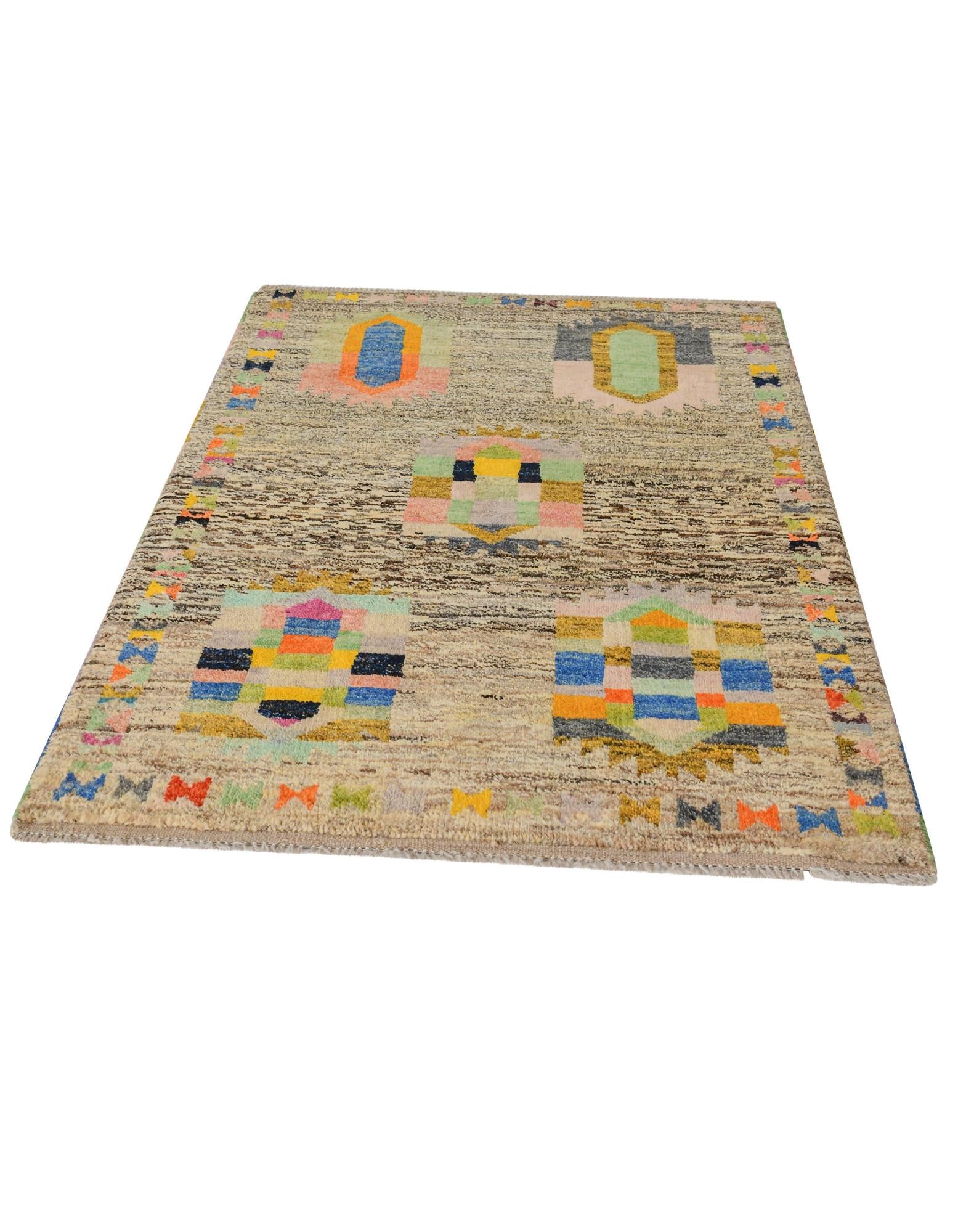 3' 2 x 5' 2 Hand Knotted Balouch Wool Rug