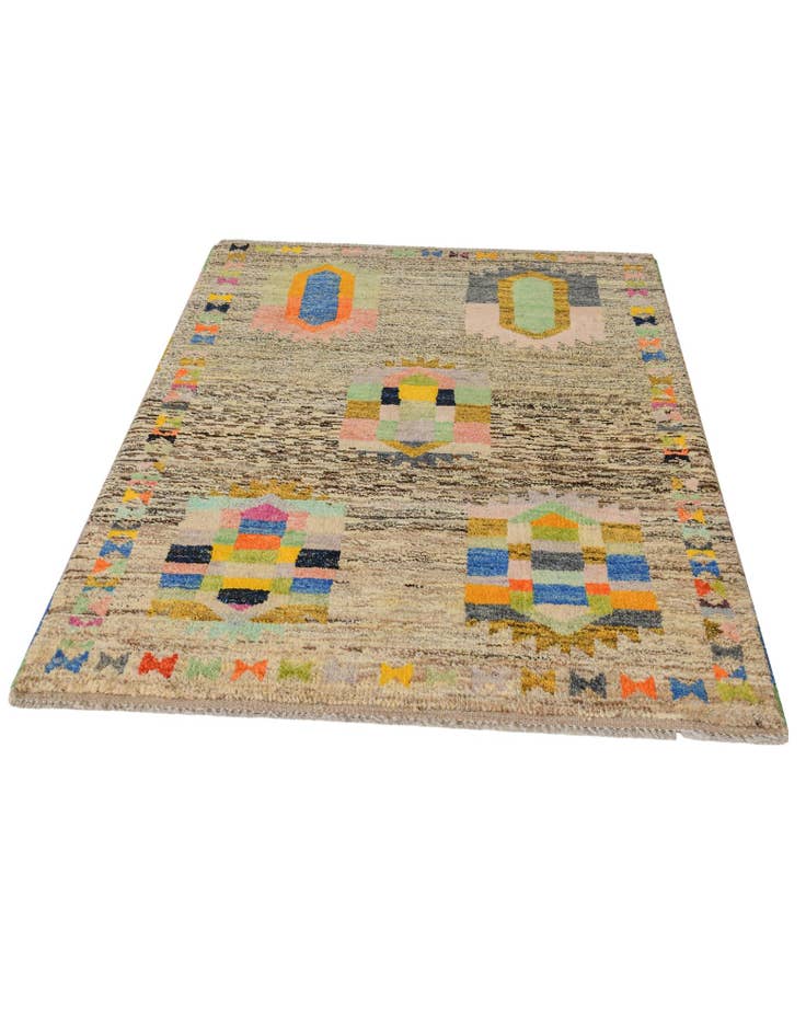 Detail image of 3' 2 x 5' 2 Hand Knotted Balouch Wool Rug