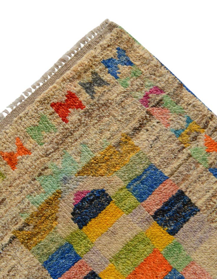 Detail image of 3' 2 x 5' 2 Hand Knotted Balouch Wool Rug