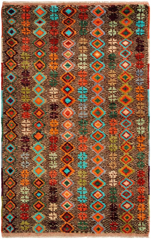 Detail image of 3' 4 x 5' 1 Hand Woven Balouch Wool Rug