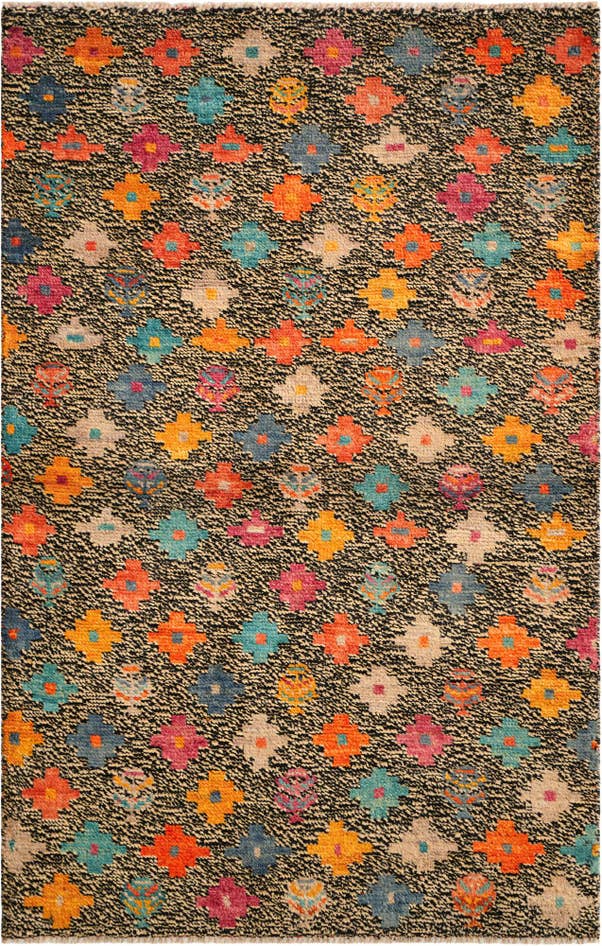 Detail image of 3' 3 x 5' Hand Knotted Balouch Wool Rug
