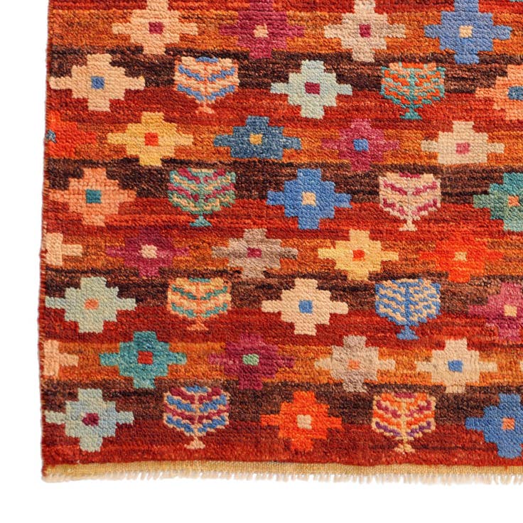 Detail image of 3' 3 x 4' 10 Hand Knotted Balouch Wool Rug