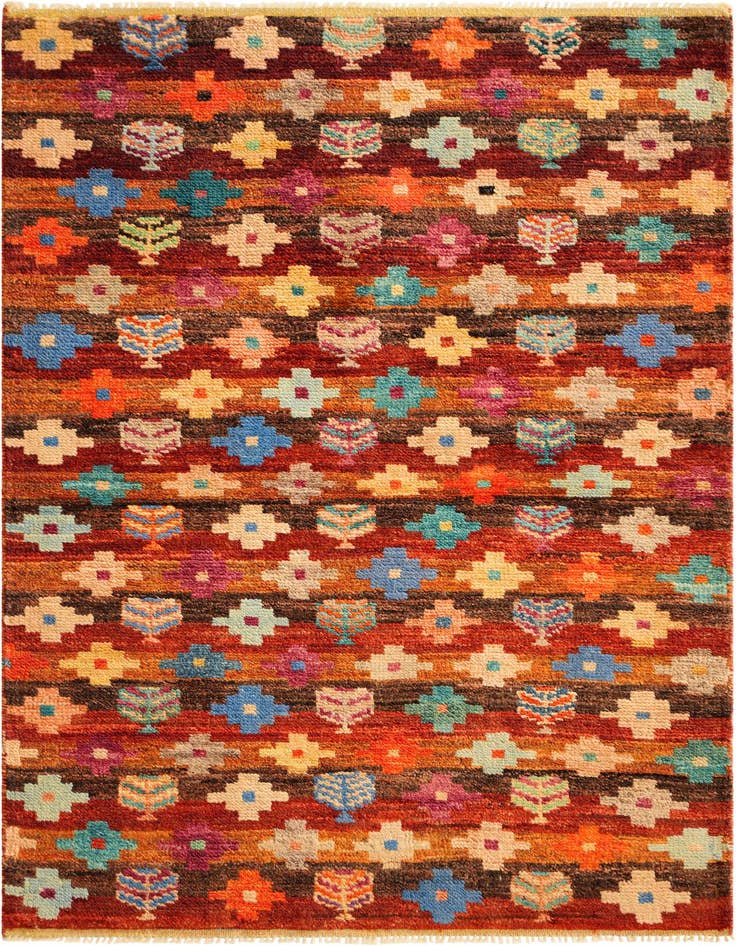 Detail image of 3' 3 x 4' 10 Hand Knotted Balouch Wool Rug