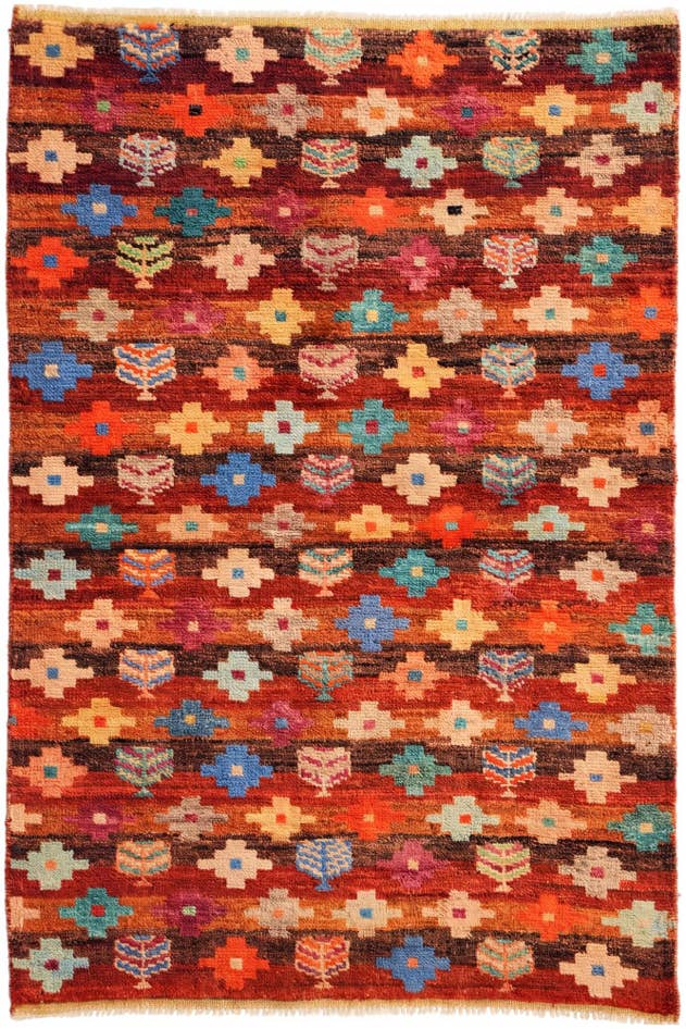 Detail image of 3' 3 x 4' 10 Hand Knotted Balouch Wool Rug